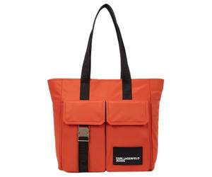 KARL LAGERFELD JEANS, Donna, Borsa Utility In Nylon, Rosso, One size