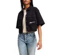 KARL LAGERFELD JEANS, Donna, Camicia Utility Boxy, Vestibilità Boxy, Nero, S