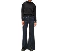 Jeans Karl Lagerfeld Donna Denim A Vita Alta Con Spacco Gamba A Zampa, Blu,2832