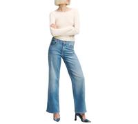 KARL LAGERFELD JEANS, Donna, Denim Rilassato A Vita Media Con Spacco, Gamba Rilassata, Blu, 2932