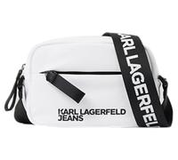KARL LAGERFELD JEANS Donna, Essential Nylon Crossbody, Bianco, One size