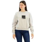 KARL LAGERFELD JEANS, Donna, Felpa Con Logo A Quadro, Vestibilità Regolare, Grigio, XS