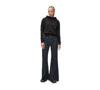 Jeans Karl Lagerfeld Donna Denim A Vita Alta Con Spacco Gamba A Zampa, Blu,3032