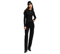 Karl Lagerfeld Jeans Donna High Rise Straight Denim Washed Black 3030