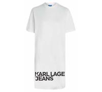 Karl Lagerfeld Jeans Donna Logo T-Shirt Dress White M