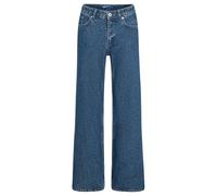 Karl Lagerfeld Jeans Donna Mid Rise Relaxed Denim W/Slit Washed Blue Black 2832