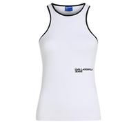 Karl Lagerfeld Jeans Donna Milano Racer Tank White XS