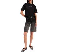 KARL LAGERFELD JEANS, Donna, Ombre Denim Short, Vestibilità Rilassata, Nero, 29