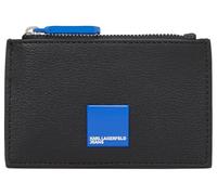 KARL LAGERFELD JEANS, Donna, Porta Carte Con Zip E Logo A Scatola, Nero, One size