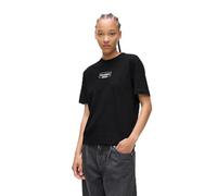 KARL LAGERFELD JEANS, Donna, T-Shirt Con Logo A Maniche Corte Regolari, Vestibilità Regolare, Nero, M