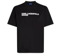 Jeans Karl Lagerfeld, Donna, T-Shirt Essential Logo A Maniche Corte Regolari, Vestibilità Regolare, Nero, L