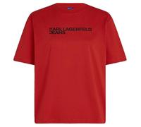 Karl Lagerfeld Jeans Donna Regular Short Sleeve Essential T-Shirt Pompeian Red S