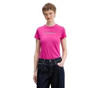 Karl Lagerfeld Jeans, Donna Slim Short Sleeve Reflection Tee, Slim Fit, Very Berry, S, Colore: Rosa., S