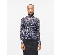 KARL LAGERFELD JEANS, Donna, Top Mesh Lights Stampato All Over, Vestibilità Regolare, Multicolore, S