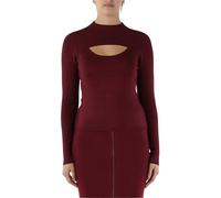 Karl Lagerfeld - Maglione a coste sottili - - Tops - Donna - Marrone - L