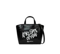 KARL LAGERFELD JEANS Donne Logo Small Camera Bag Quote Nero One size