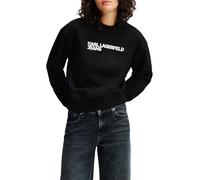 KARL LAGERFELD JEANS Donne Regular Essential Logo Sweatshirt Nero L