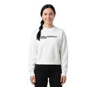 Karl Lagerfeld - Maglione con stampa logo - - Sweatshirts & Hoodies - Donna - Bianco - XL