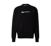 KARL LAGERFELD JEANS DA UOMO, MAGLIONE CON LOGO, NERO, TAGLIA XTRA SMALL