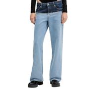 Karl Lagerfeld Jeans jeans gamba larga con borchie lavaggio blu 29/30