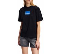 KARL LAGERFELD JEANS Regular Short Sleeve Box Logo Tee Maglietta, Nero, S Donna