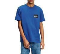 Jeans Karl Lagerfeld, Uomo, T-Shirt Con Logo A Maniche Corte Regolari, Vestibilità Regolare, Blu KLJ, L