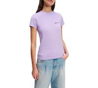 Jeans Karl Lagerfeld, Donna, T-Shirt Con Logo Essenziale A Maniche Corte Slim, Vestibilità Slim, Lavendula, L