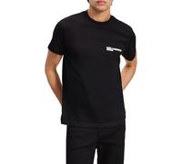 Jeans Karl Lagerfeld, Uomo, T-Shirt Con Logo Essenziale A Maniche Corte Slim, Vestibilità Slim, Nero, L