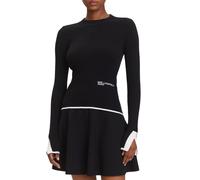 Karl Lagerfeld Jeans maglia a costine con logo nero M