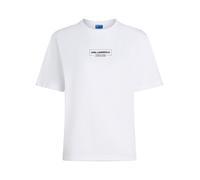 Karl Lagerfeld - Regular Outline Logo Tee - - Tops - Uomo - Bianco - S