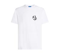 Karl Lagerfeld Jeans Regular Monogram Tee T-Shirt, Bianco, XL Uomo