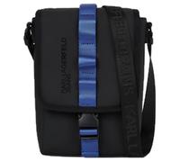 Karl Lagerfeld Jeans, Men's, Coated Pu Reporter, Crossbody Uomo, Nero