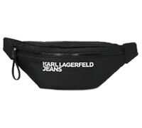 Karl Lagerfeld Jeans, Men's, Essential Nylon Bumbag, Uomo, Nero