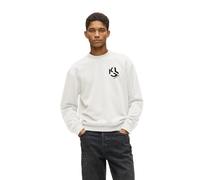 KARL LAGERFELD JEANS, Mens Regular Monogram Sweat, Regular Fit, Bianco, L, Bianco, L