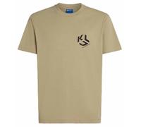 Karl Lagerfeld Jeans, Men's, Short Sleeve Monogram Logo Tee, Regular Fit T-Shirt, Beige, M Uomo