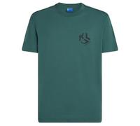 Karl Lagerfeld Jeans, Men's, Short Sleeve Monogram Logo Tee, Regular Fit T-Shirt, Verde, XS Uomo