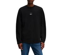 KARL LAGERFELD JEANS Regular Long Sleeves Curved Hem Tee T-Shirt A Maniche Lunge con Orlo Curvo, vestibilità Regolare, Nero, M Mens