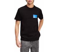 KARL LAGERFELD JEANS Regular Short Sleeve Logo Tee, T-Shirt Uomo, Nero, M