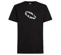 KARL LAGERFELD JEANS Ring Tee T-Shirt con Logo Ad Anello A Maniche Corte, vestibilità Slim, Nero, XXL Mens