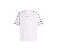 Karl Lagerfeld Jeans Relaxed Piping Tee T-Shirt, Bianco, M Uomo