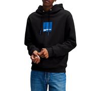 KARL LAGERFELD JEANS, Uomo, Felpa Con Cappuccio Box Logo, Vestibilità Regolare, Nero, XL