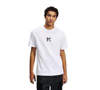 KARL LAGERFELD JEANS Regular Short Sleeve Logo Tee, Maglietta Uomo, Bianco, S