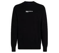KARL LAGERFELD JEANS Uomo Logo Knit Sweater Black L