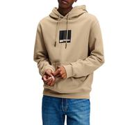 KARL LAGERFELD JEANS Uomo Regular Box Logo Hoodie Tortora del deserto M