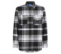 Karl Lagerfeld Jeans Uomo Regular Check Shirt Black/White M