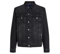KARL LAGERFELD JEANS Uomo Regular Denim Jacket Washed Dark Grey S