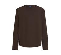 Karl Lagerfeld Jeans Uomo Regular Long Sleeve Curved Hem T-Shirt Chocolate Torte XL