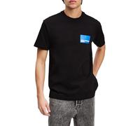 KARL LAGERFELD JEANS Uomo Regular Short Sleeve Box Logo T-Shirt Black L