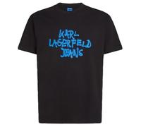 Karl Lagerfeld Jeans Uomo Regular Short Sleeve Graffiti T-Shirt Black XL