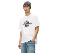 Karl Lagerfeld Jeans Uomo Regular Short Sleeve Graffiti T-Shirt White XL